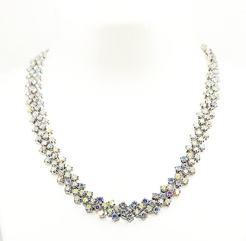 Collier mit strass - strass, .