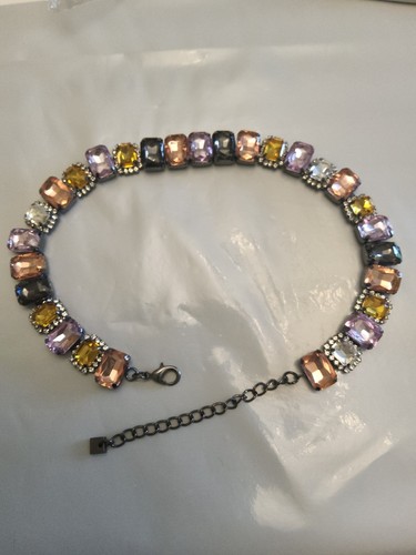 Collier halskette strasssteine - collier,