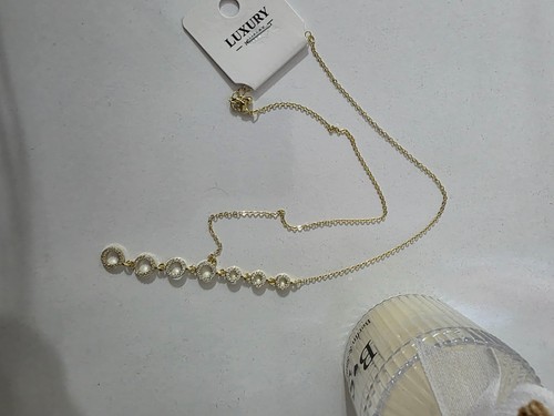 Damen halskette gold ringe - damen,