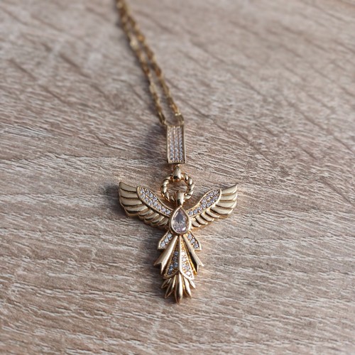 Goldkette mit phönixanhänger - mit,