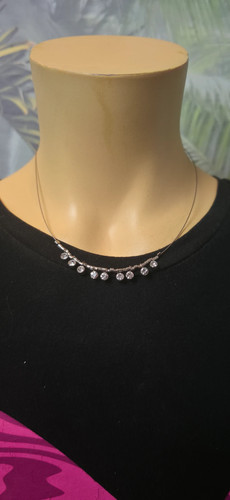Strass kette silber damen - kette,