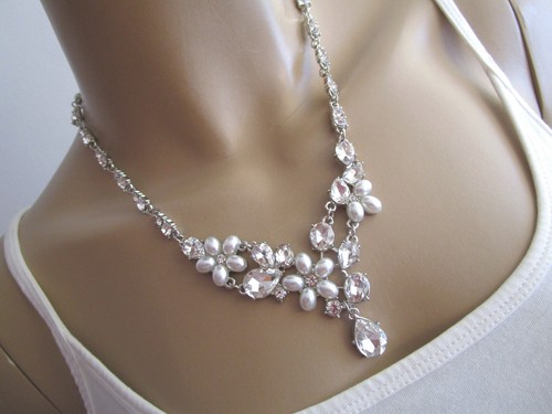 Damen strass collier hals - collier,