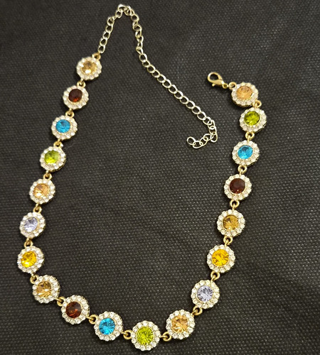 Kette goldfarben mit - , runden