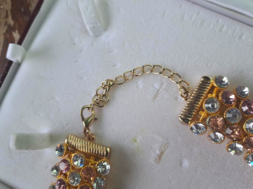 Strass choker halskette - strass,