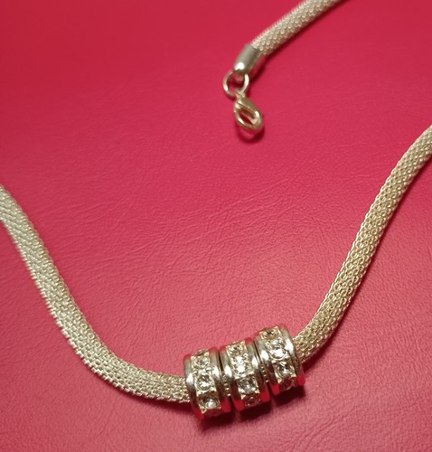 Edle mesh halskette silber - edle, mesh-halskette