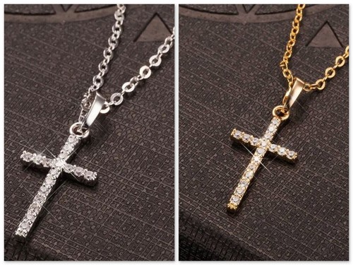 Halskette kreuz kette mit - halskette,
