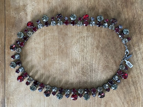 Collier strass zweireihig - zweireihig, von