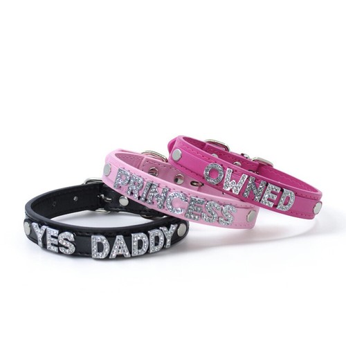 Sexy strass choker halsband - strass,