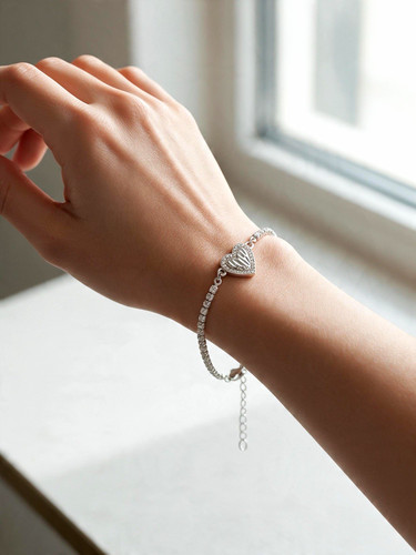 Silberfarbenes armband - silberfarbenes,