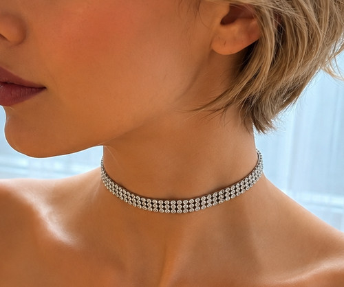 Choker mit strass sexy collier - choker,