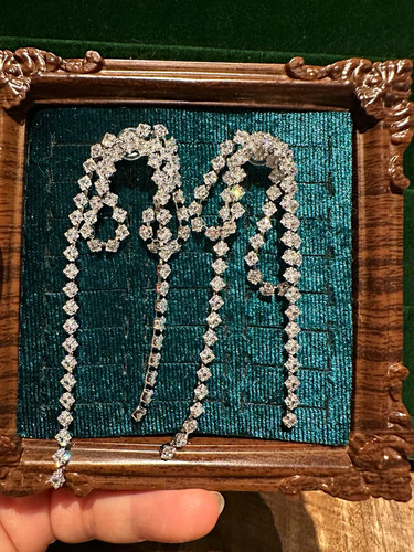 Silberfarbene strass - silberfarbene,