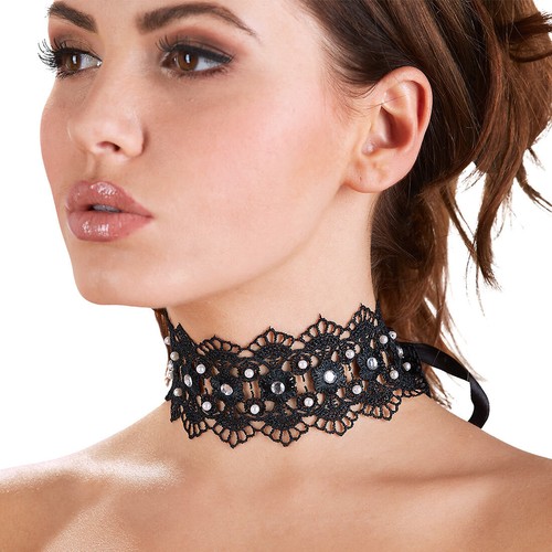 Sexy halsband schwarz - halsband, mit