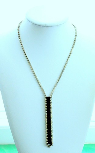Balken kette onyx - balken, strass