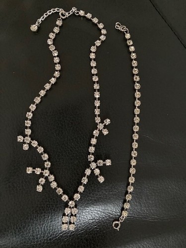 Kette armband strass vintage - +,