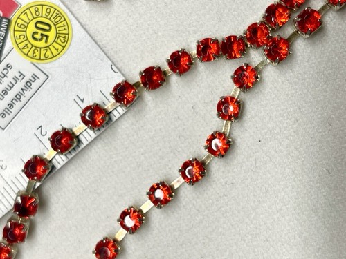 Strasskette rot glitzer - rot,