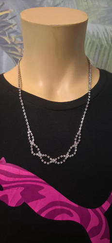 Strass kette silber damen - strass,