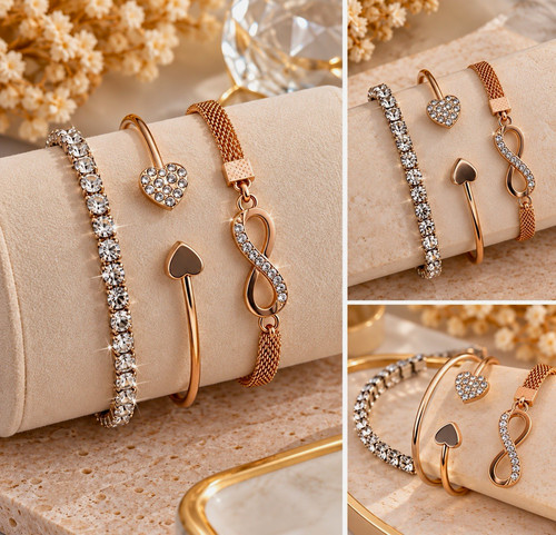 Damen schmuckset teilig - damen, 3-teilig