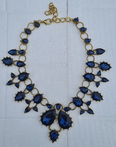 Modeschmuck halskette blaue - -,