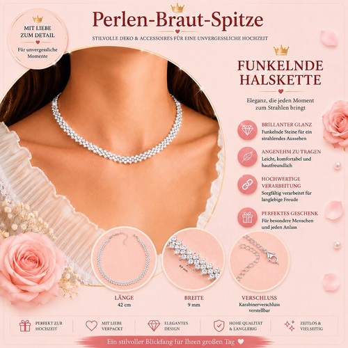 Funkelnde halskette strass - funkelnde,