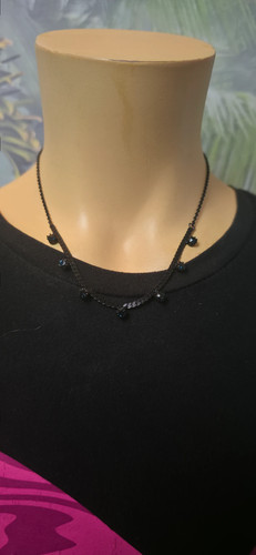 Kette schwarz strass damen - strass,