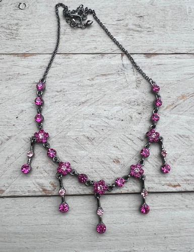 Filigrane strass halskette - strass,