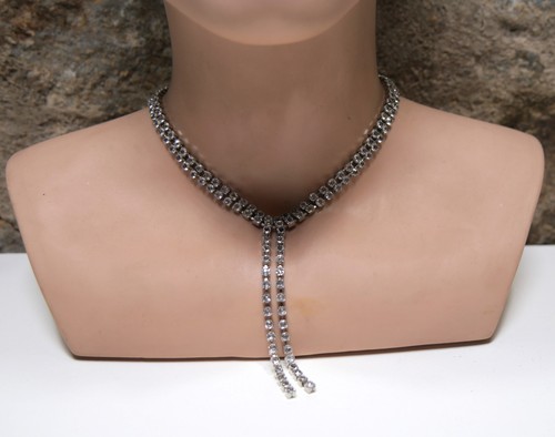Modeschmuck strass kette - modeschmuck,