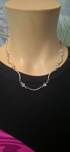 Kette silber strass - silber,