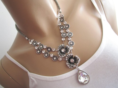 Strass collier damen hals - damen,